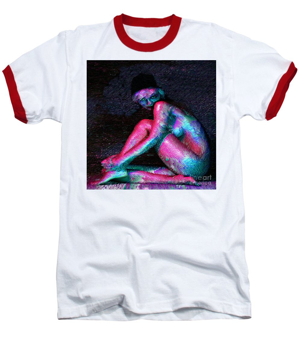 Baseball T-Shirt - Female Posing