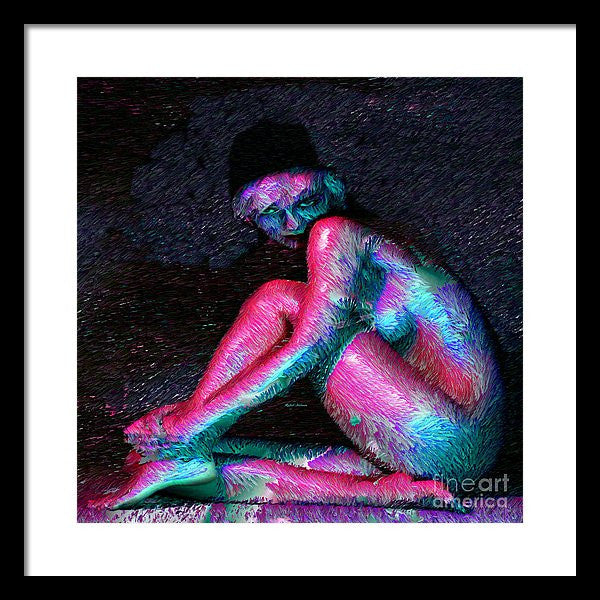 Framed Print - Female Posing