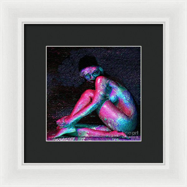 Framed Print - Female Posing