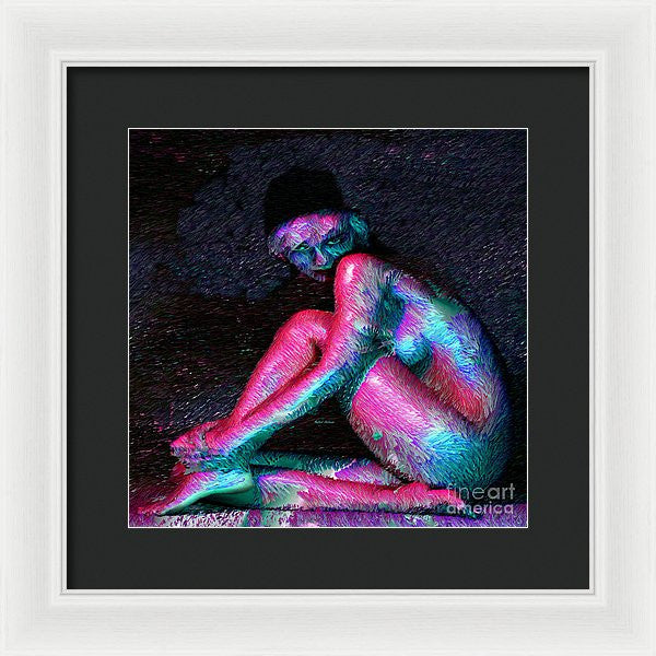 Framed Print - Female Posing