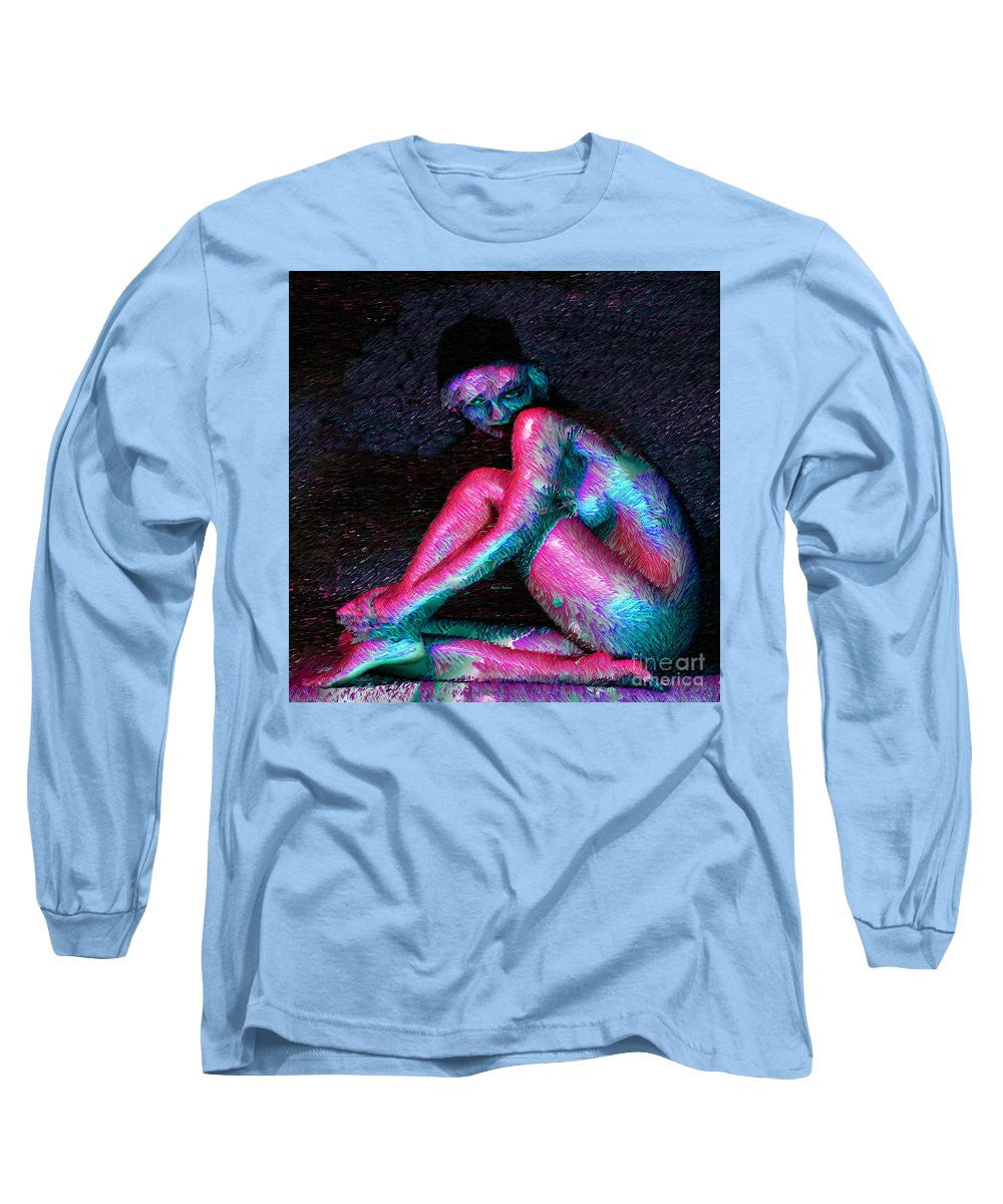 Long Sleeve T-Shirt - Female Posing