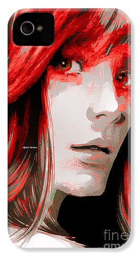 Phone Case - Female Sketch In Red