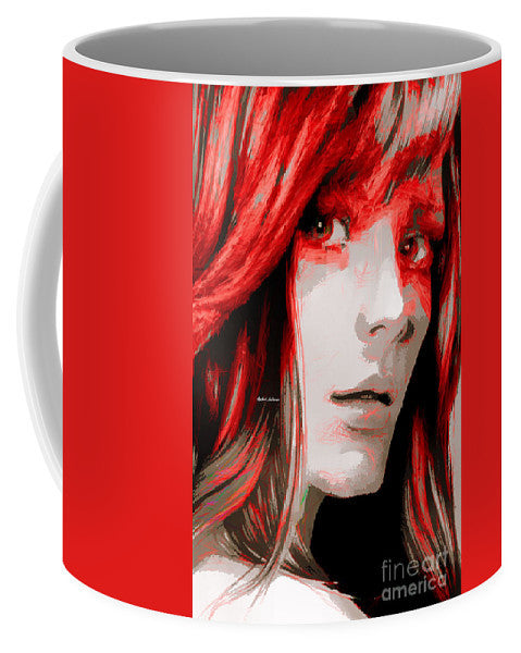 Mug - Female Sketch In Red
