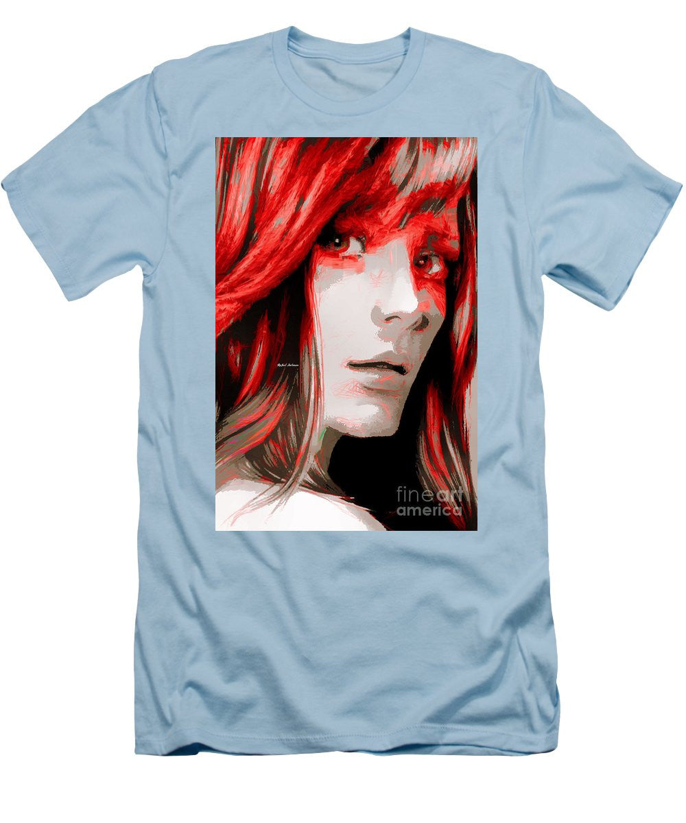 Men's T-Shirt (Slim Fit) - Female Sketch In Red