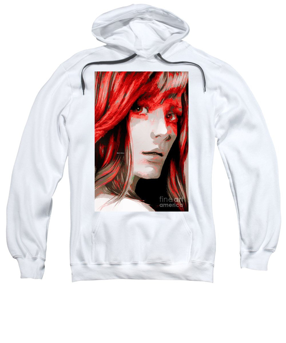 Sweatshirt - Female Sketch In Red