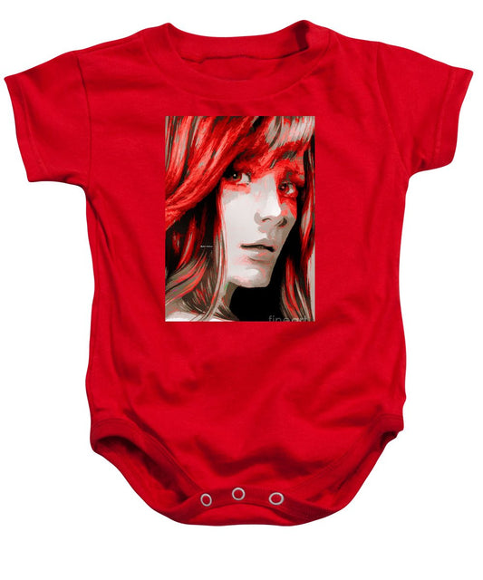 Baby Onesie - Female Sketch In Red