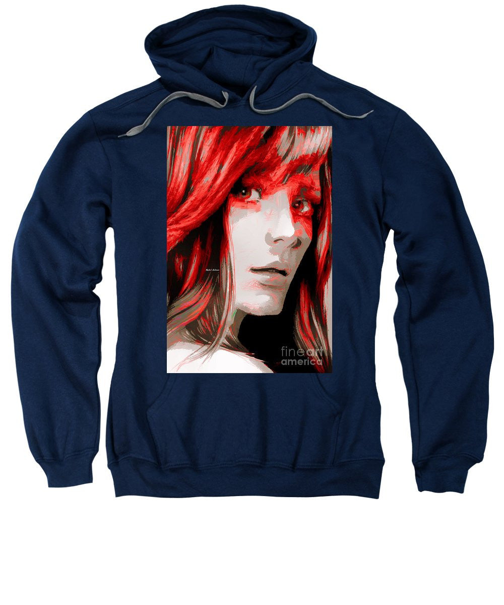 Sweatshirt - Female Sketch In Red