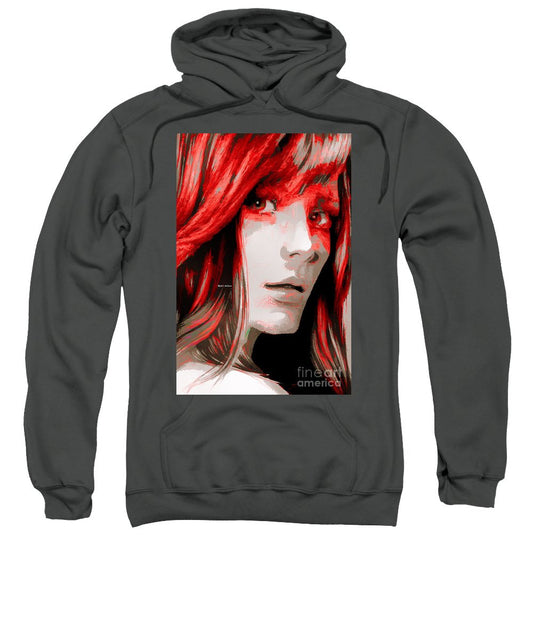 Sweatshirt - Female Sketch In Red