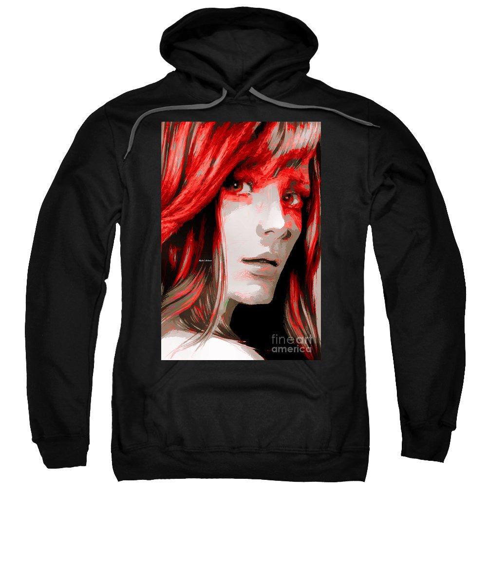 Sweatshirt - Female Sketch In Red