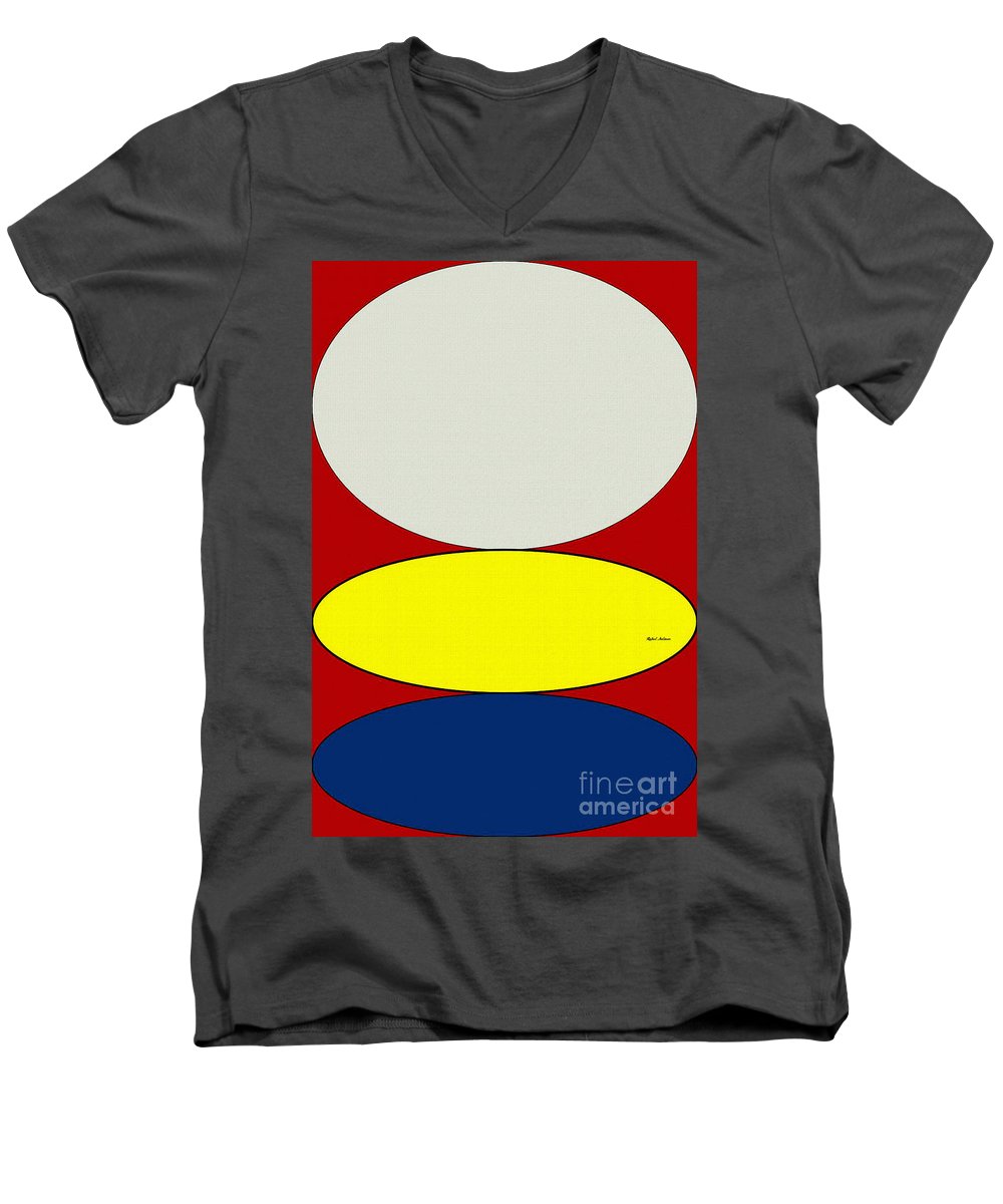 Floating Circles - Men's V-Neck T-Shirt