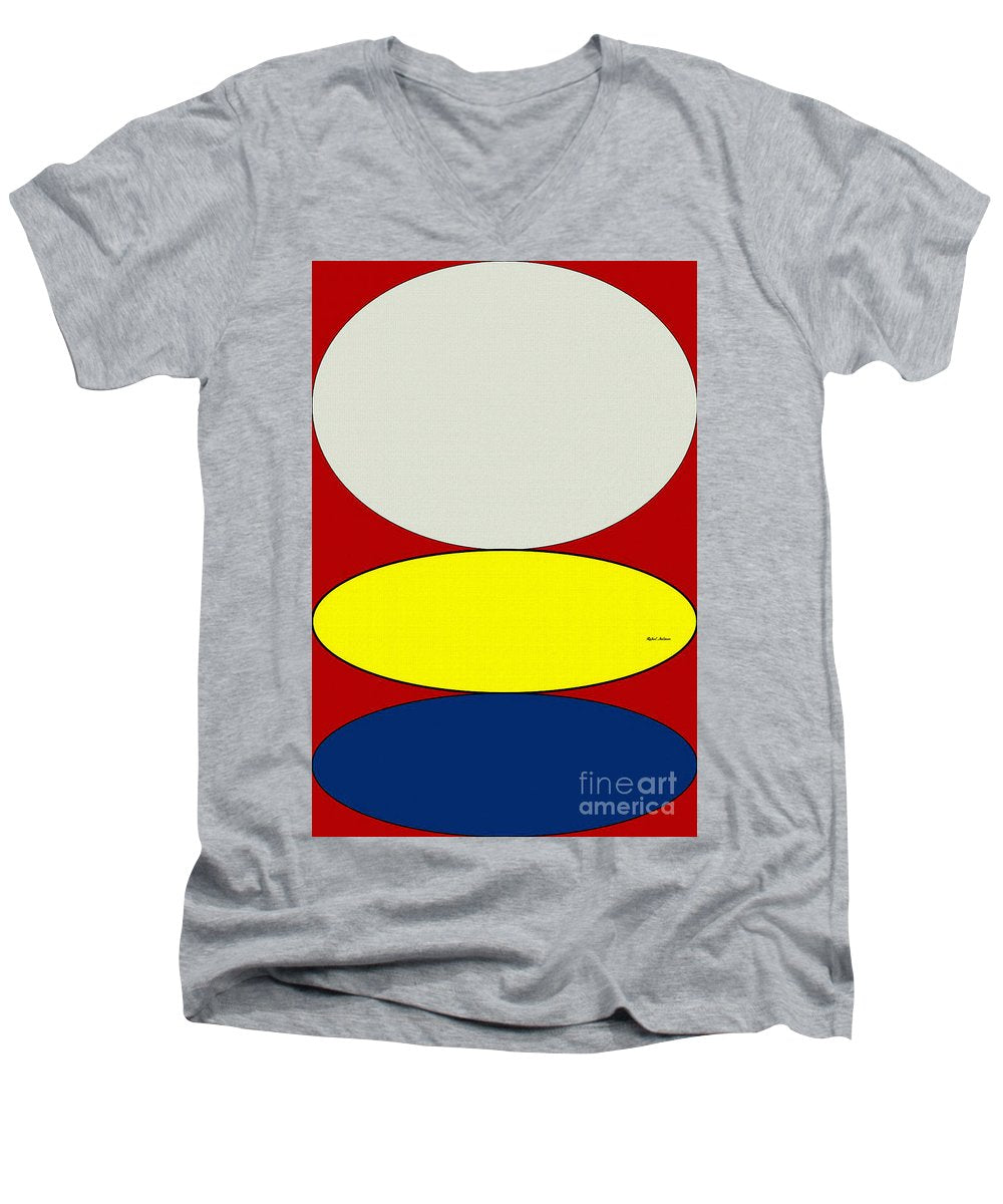 Floating Circles - Men's V-Neck T-Shirt