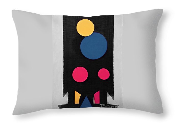 Floating Geometry - Throw Pillow