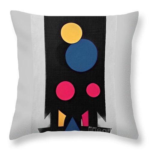 Floating Geometry - Throw Pillow