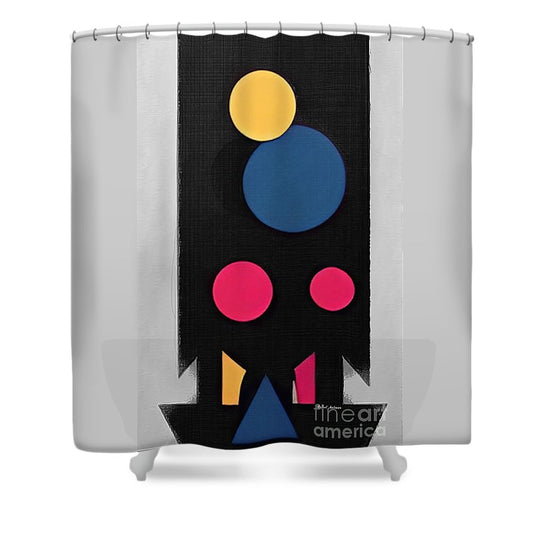 Floating Geometry - Shower Curtain