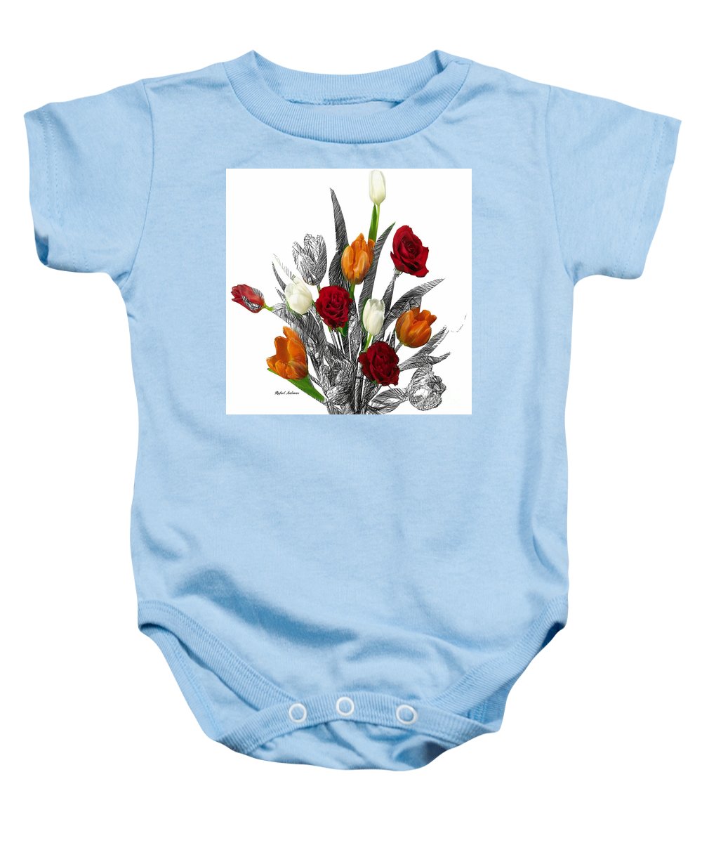 Flower Bouquet - Baby Onesie