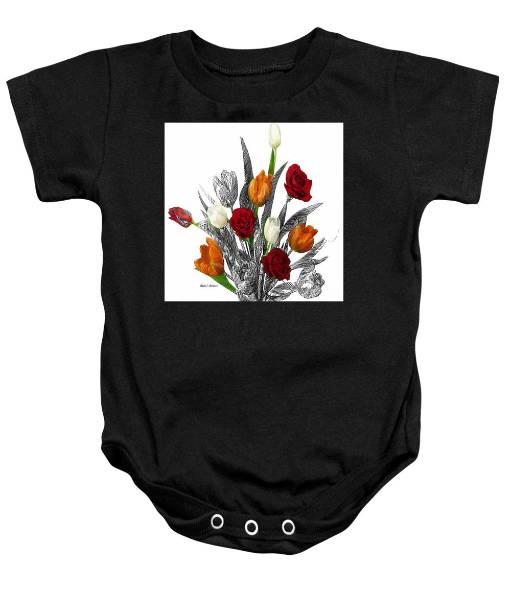 Flower Bouquet - Baby Onesie