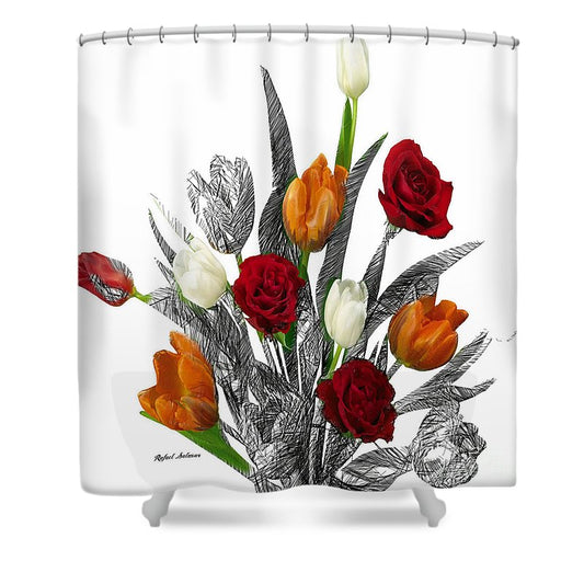 Flower Bouquet - Shower Curtain