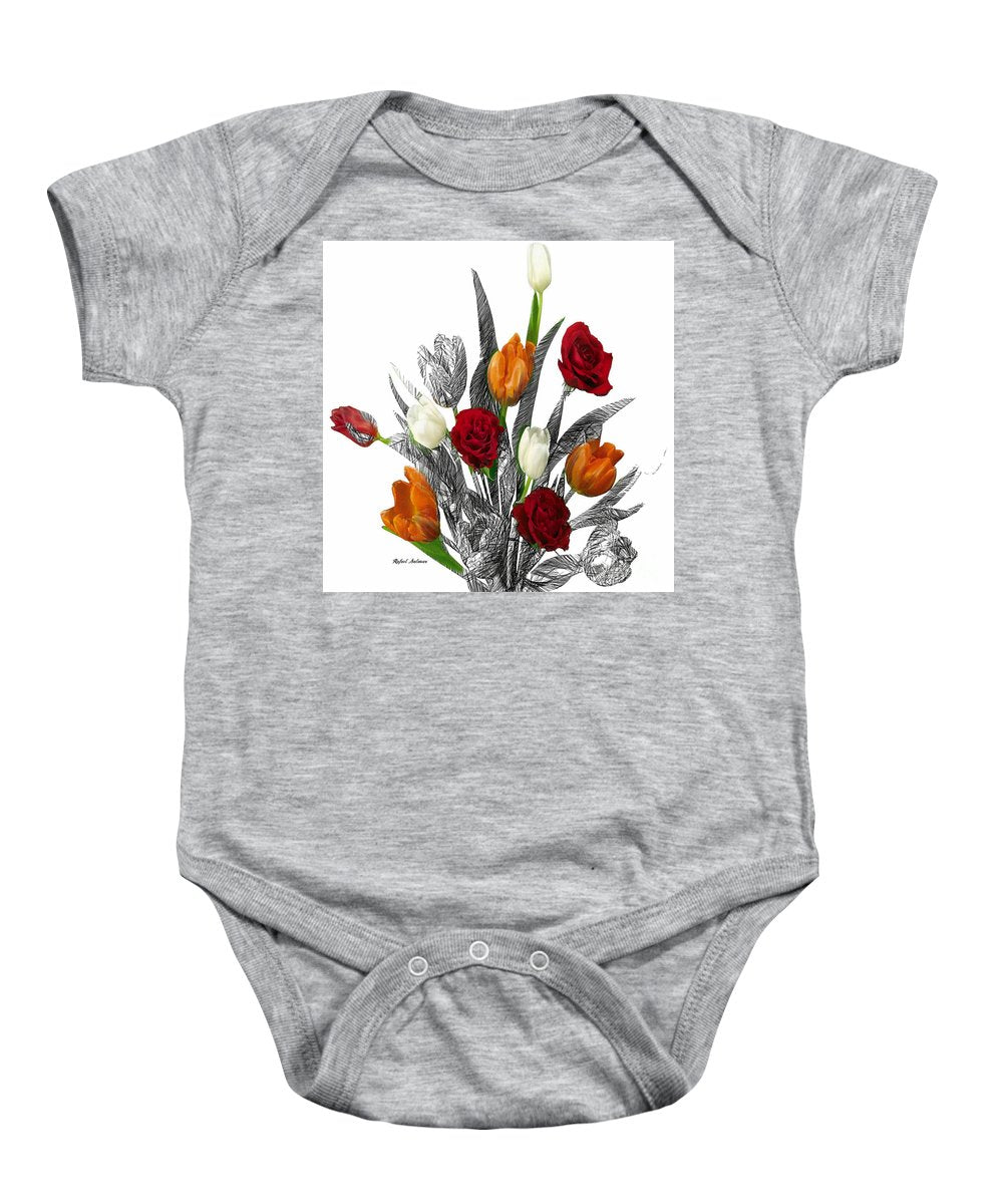 Flower Bouquet - Baby Onesie