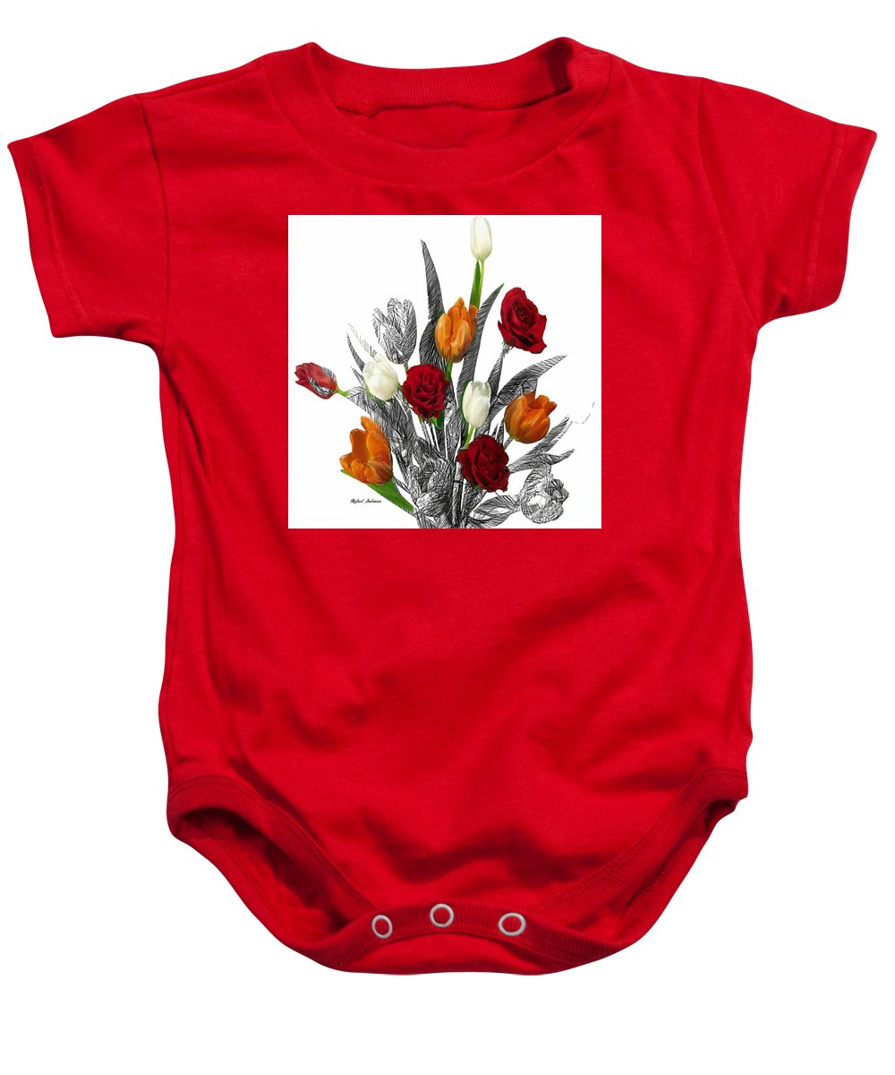 Flower Bouquet - Baby Onesie