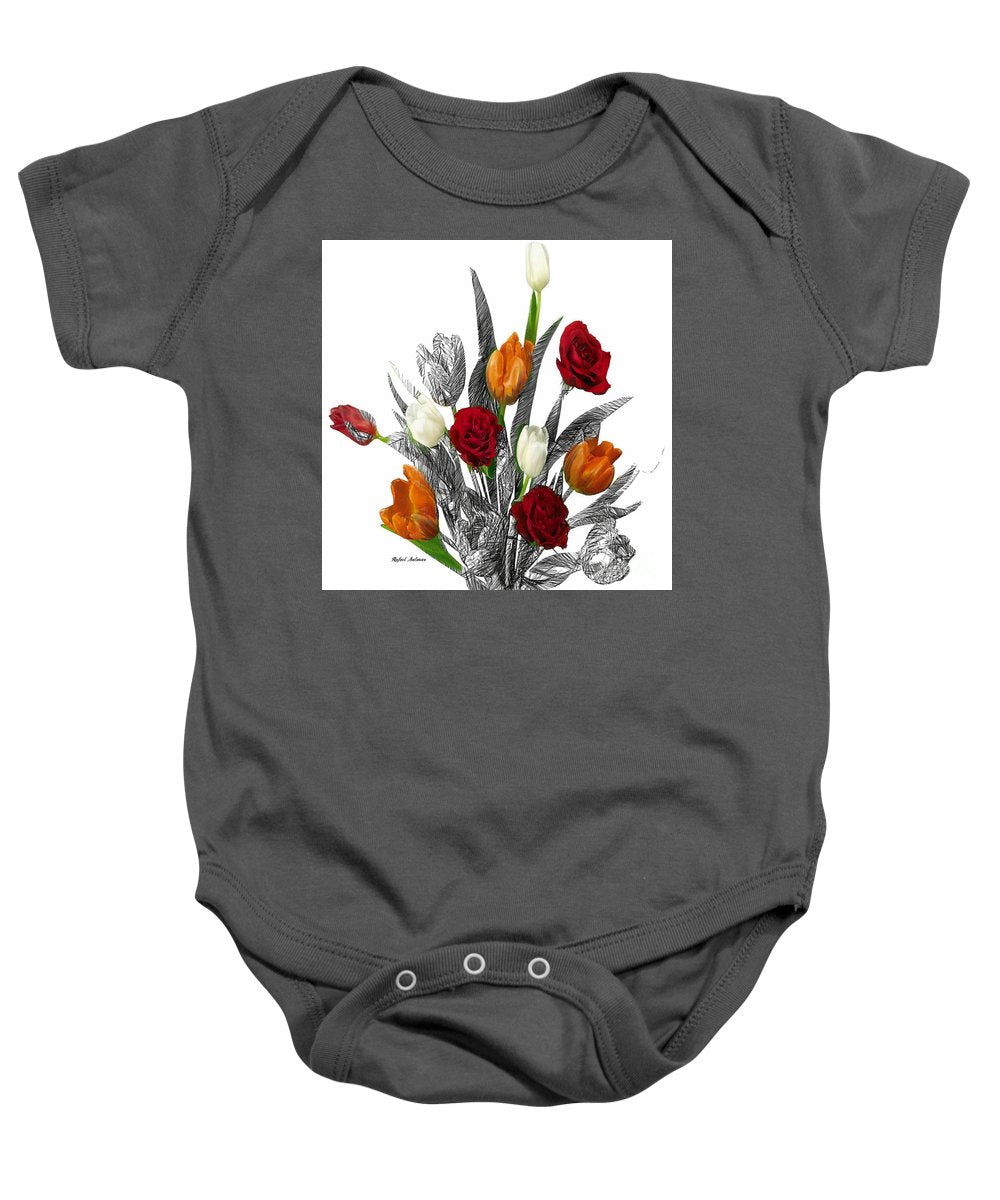 Flower Bouquet - Baby Onesie