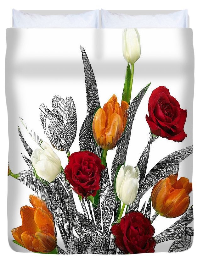 Flower Bouquet - Duvet Cover