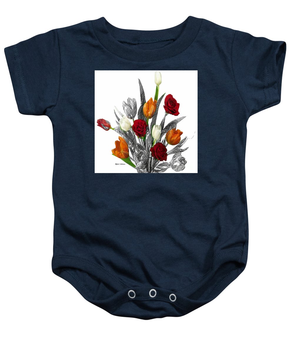 Flower Bouquet - Baby Onesie