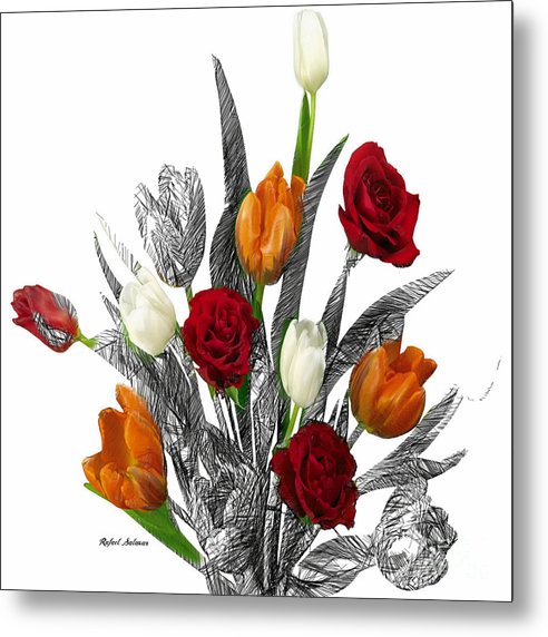 Flower Bouquet - Metal Print