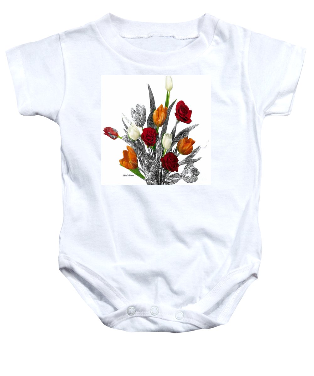 Flower Bouquet - Baby Onesie