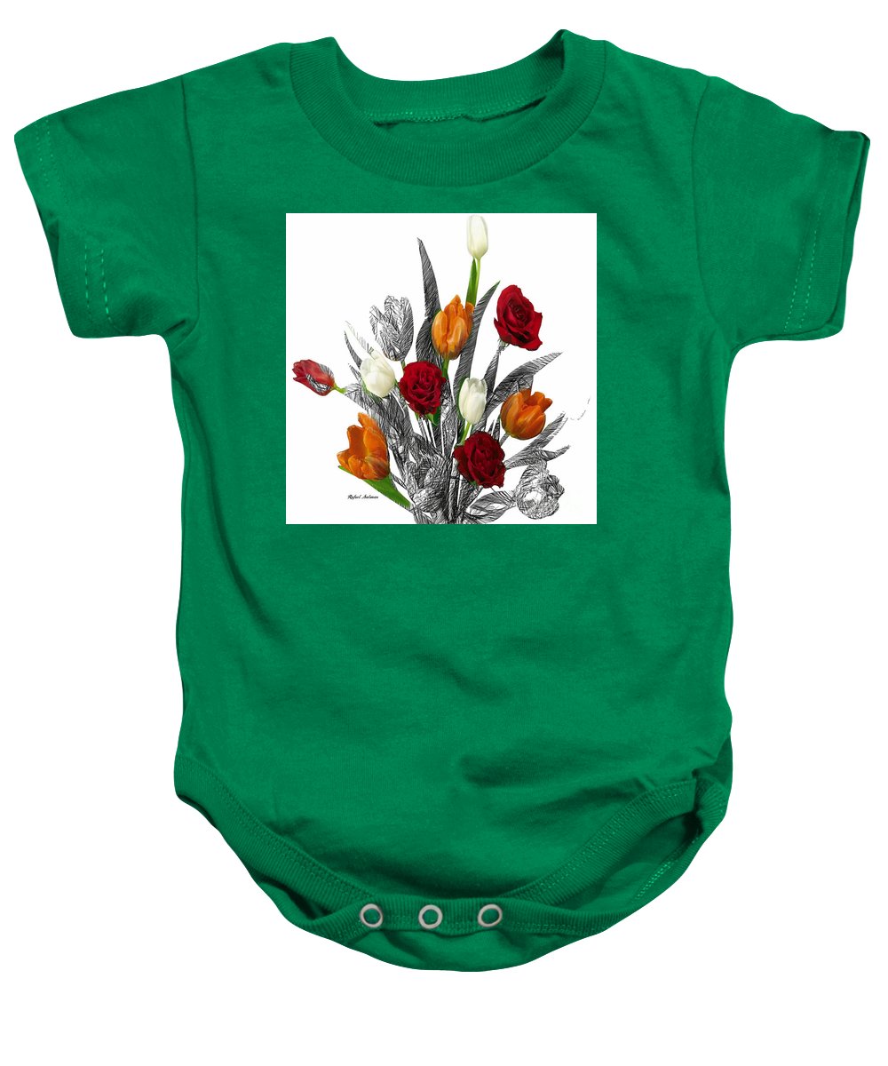 Flower Bouquet - Baby Onesie