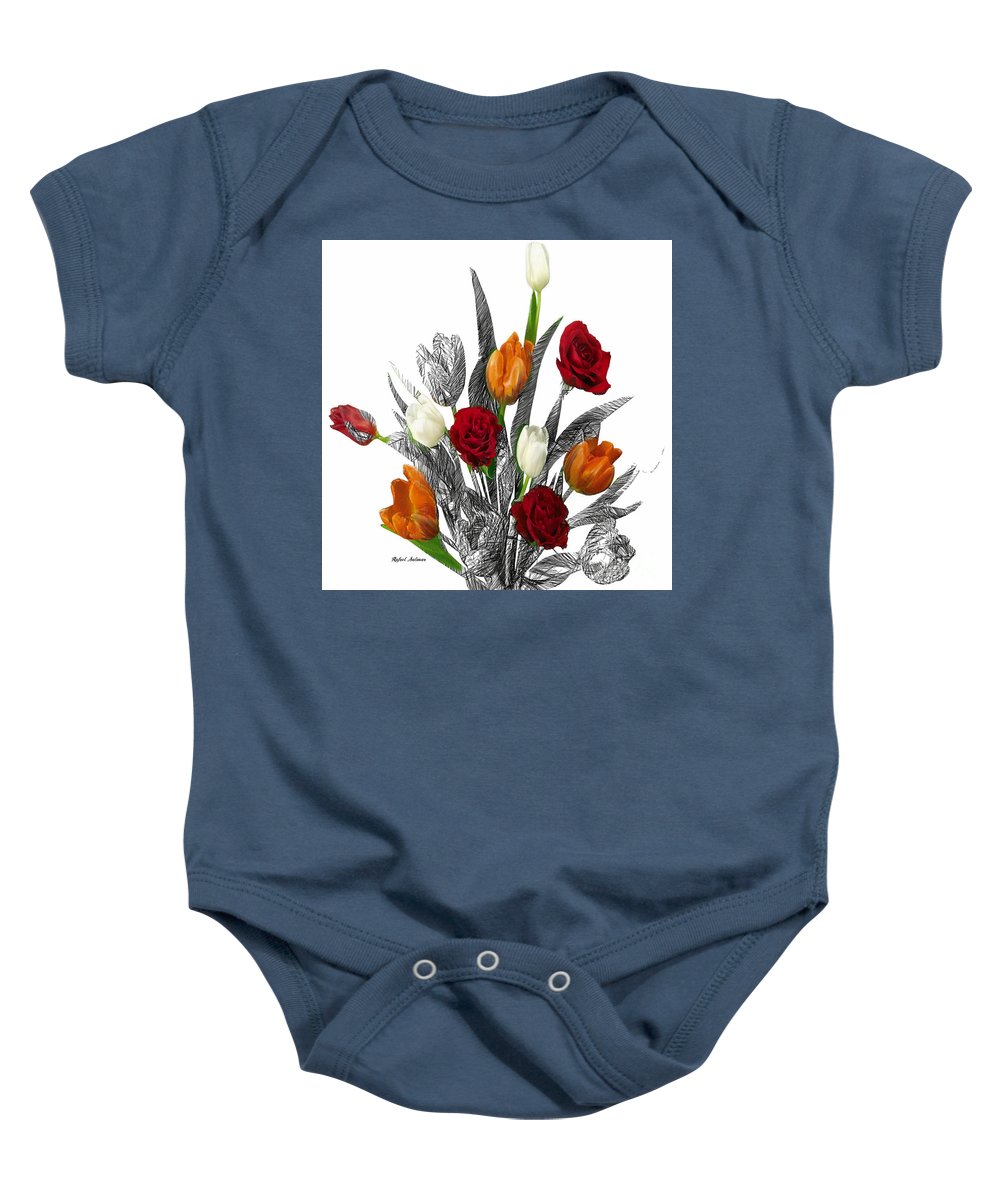 Flower Bouquet - Baby Onesie