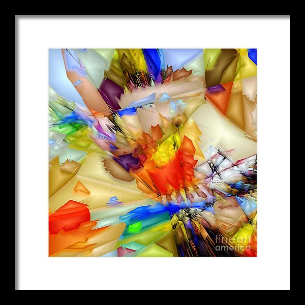 Fragment Of Crying Abstraction - Framed Print