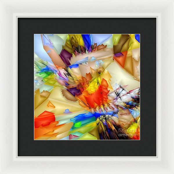 Fragment Of Crying Abstraction - Framed Print