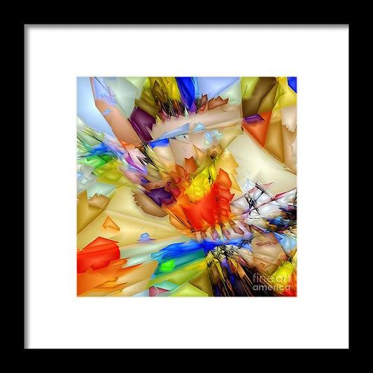 Fragment Of Crying Abstraction - Framed Print