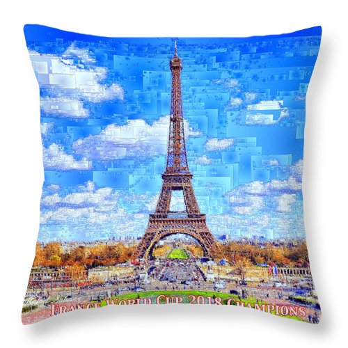France - Russia World Cup Champions 2018 - Throw Pillow
