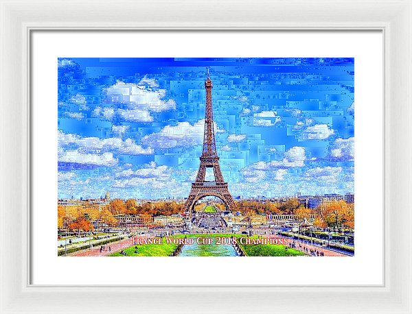 France - Russia World Cup Champions 2018 - Framed Print