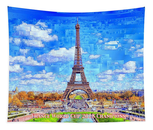 France - Russia World Cup Champions 2018 - Tapestry