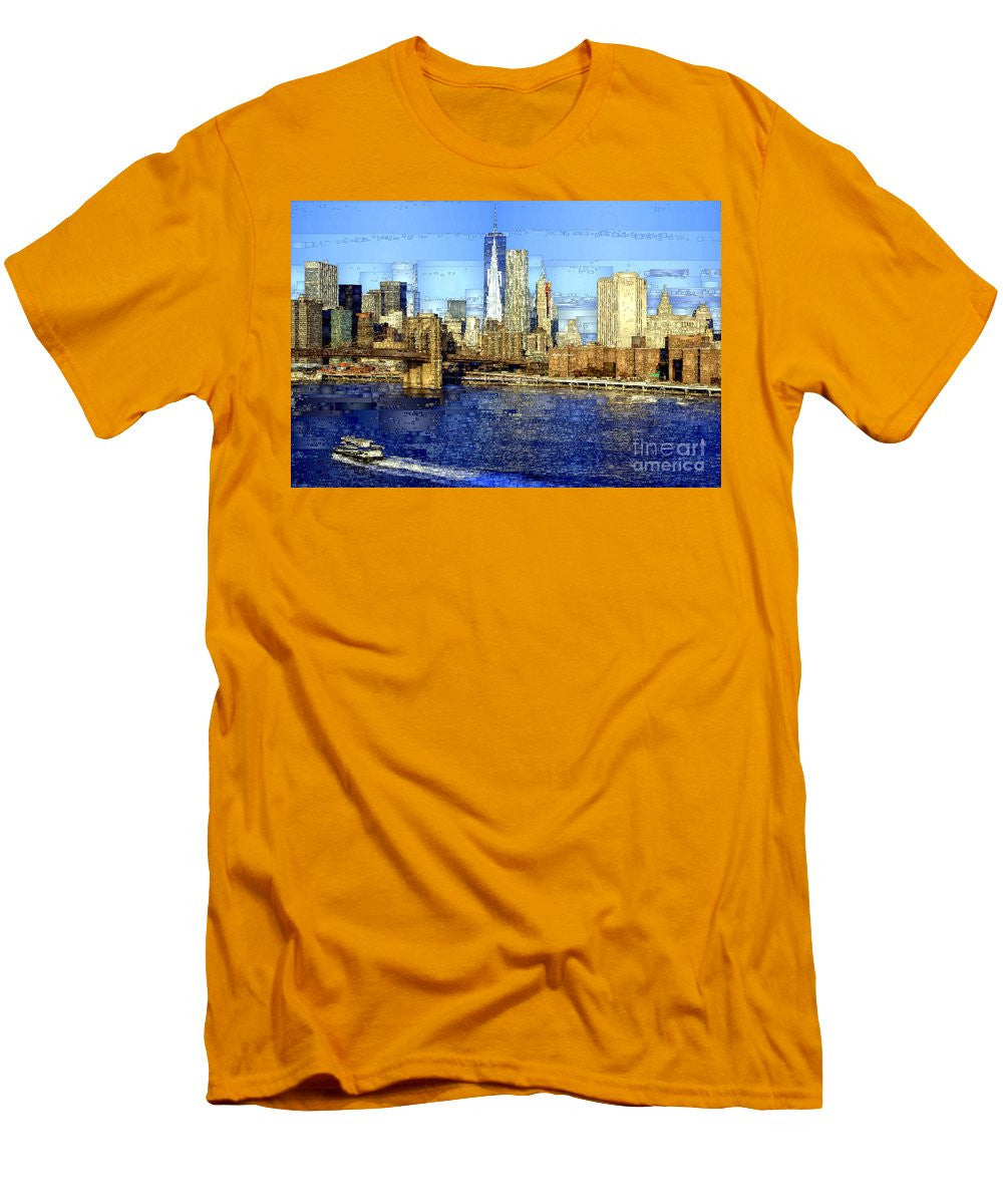 Men's T-Shirt (Slim Fit) - Freedom Tower In New York City