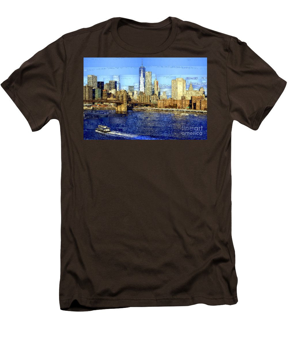 Men's T-Shirt (Slim Fit) - Freedom Tower In New York City