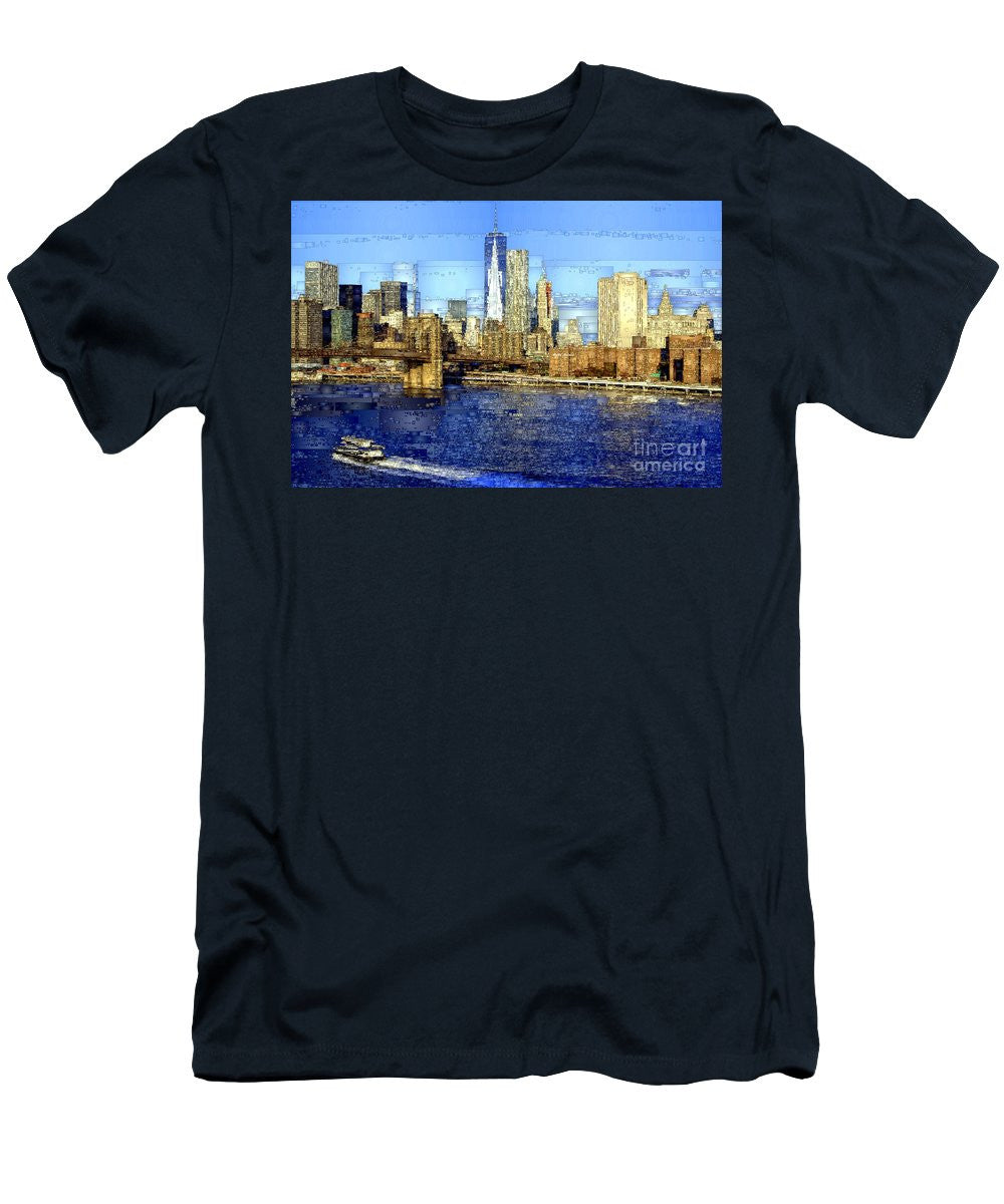 Men's T-Shirt (Slim Fit) - Freedom Tower In New York City