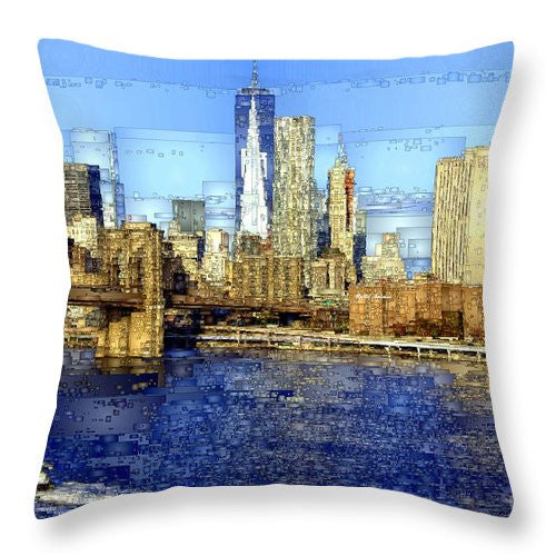 Throw Pillow - Freedom Tower In New York City