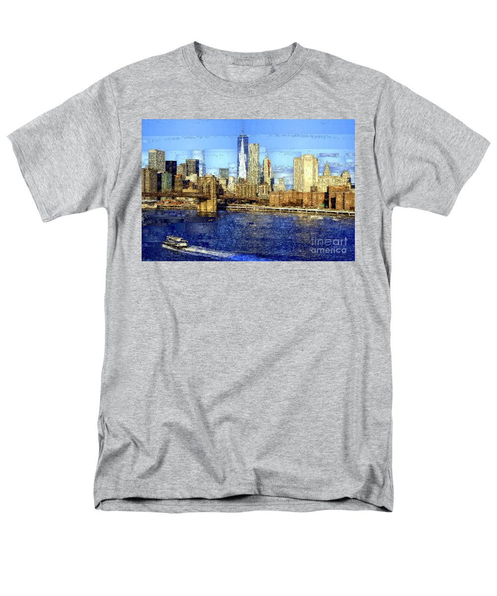 T-shirt pour homme (coupe standard) - Freedom Tower à New York