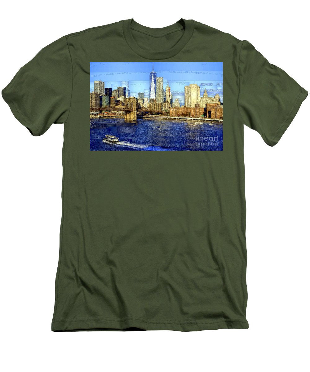 Men's T-Shirt (Slim Fit) - Freedom Tower In New York City