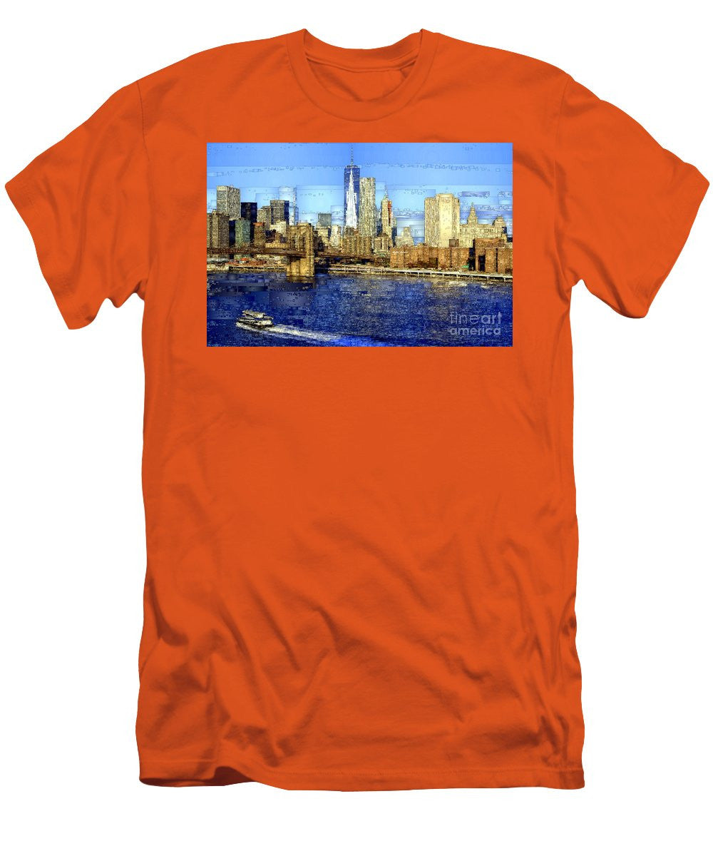 Men's T-Shirt (Slim Fit) - Freedom Tower In New York City