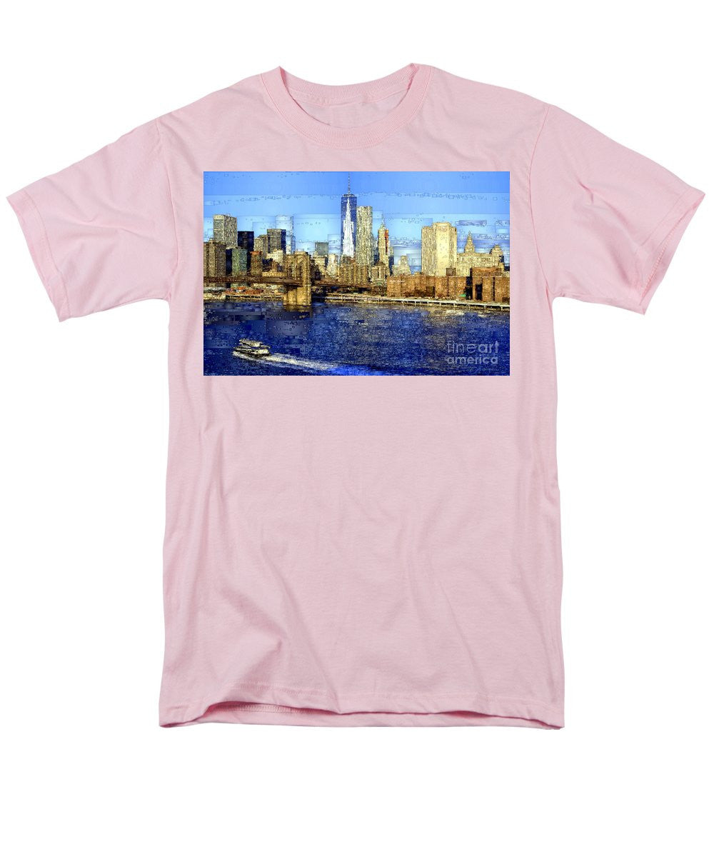 T-shirt pour homme (coupe standard) - Freedom Tower à New York