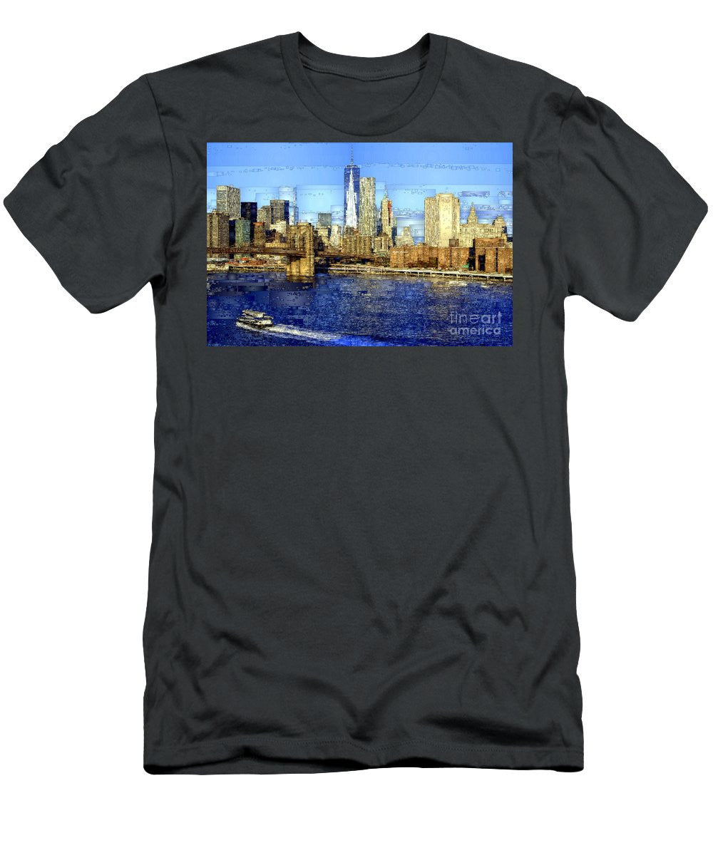 Men's T-Shirt (Slim Fit) - Freedom Tower In New York City