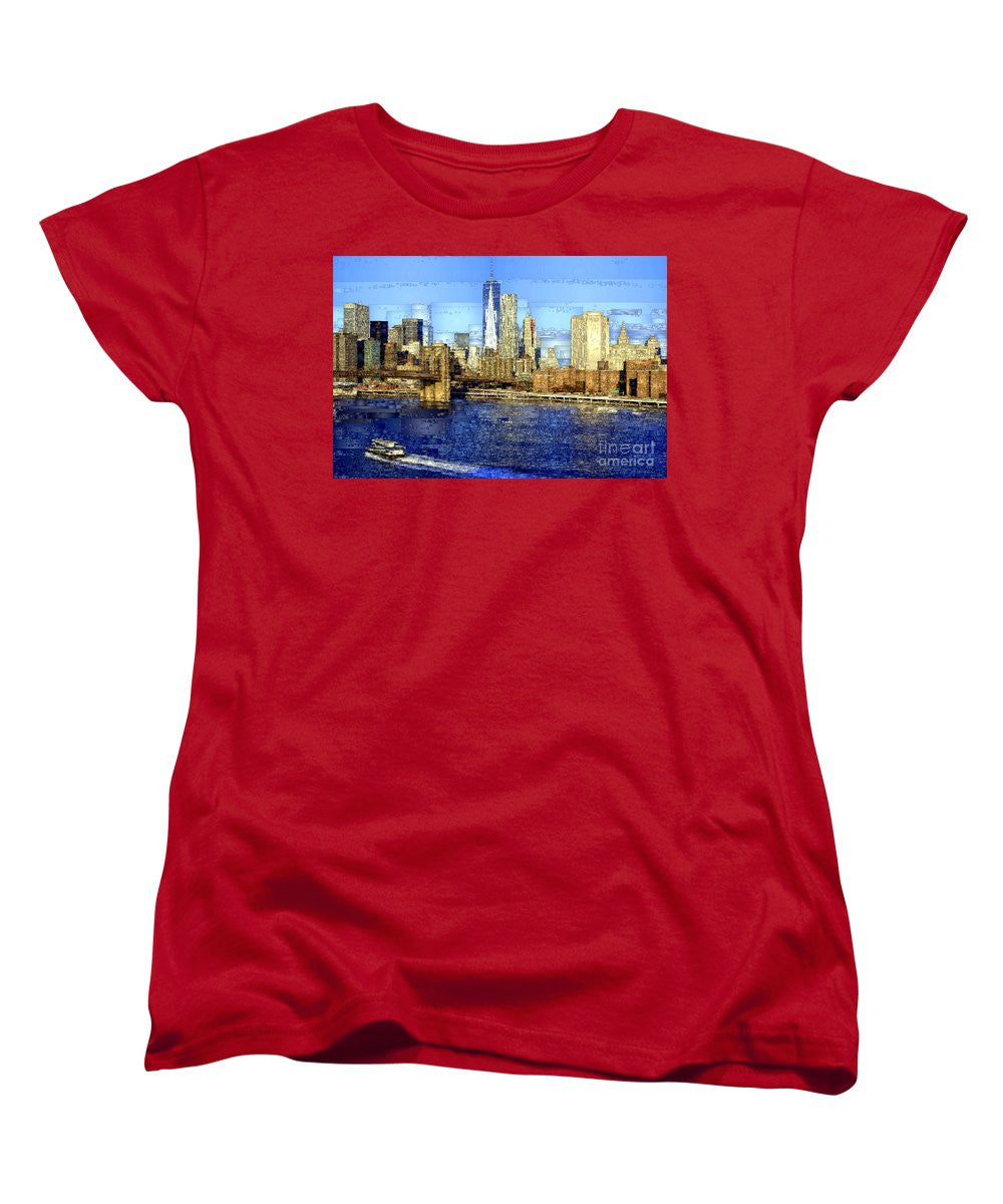 Women's T-Shirt (Standard Cut) - Freedom Tower In New York City