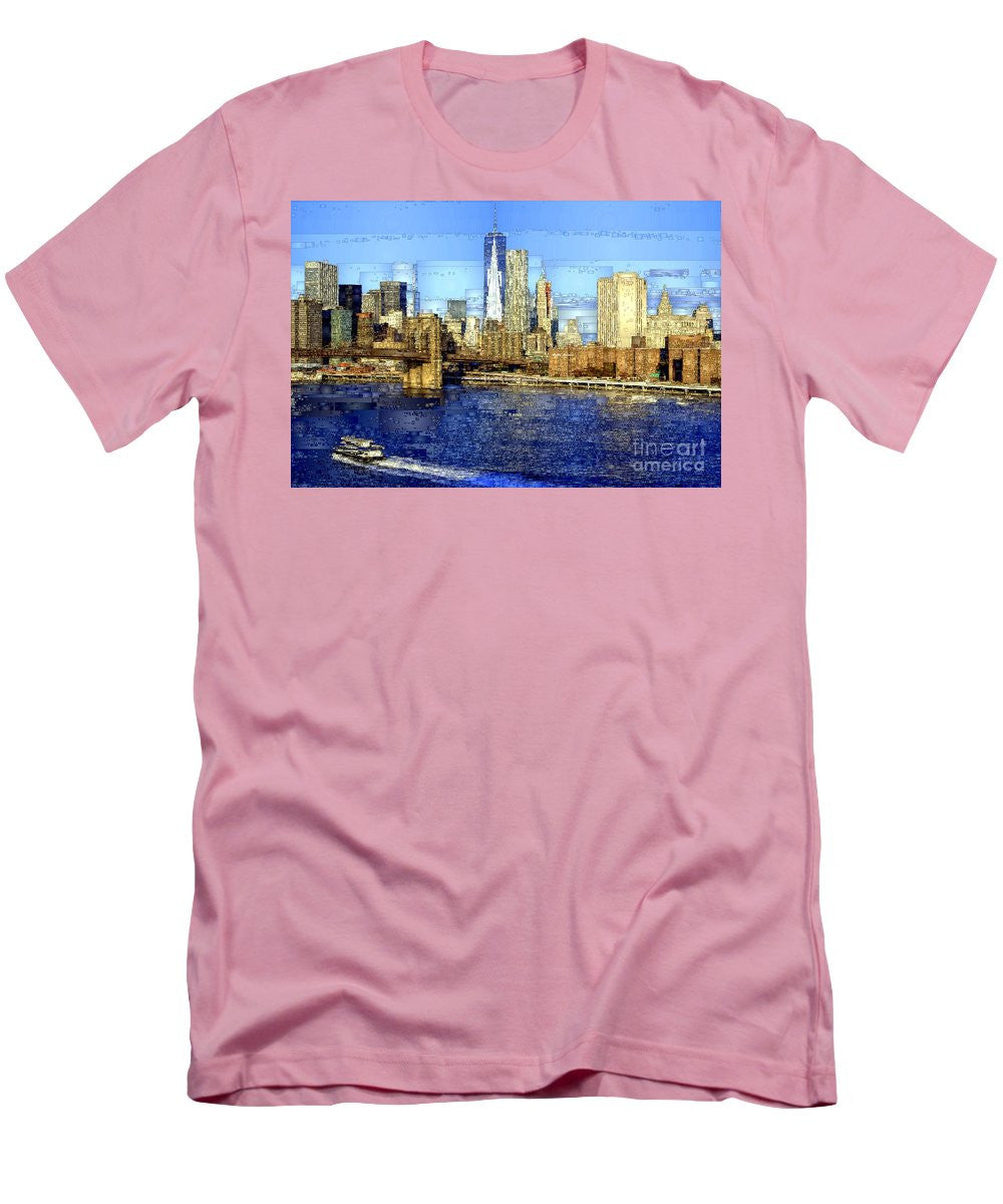 Men's T-Shirt (Slim Fit) - Freedom Tower In New York City