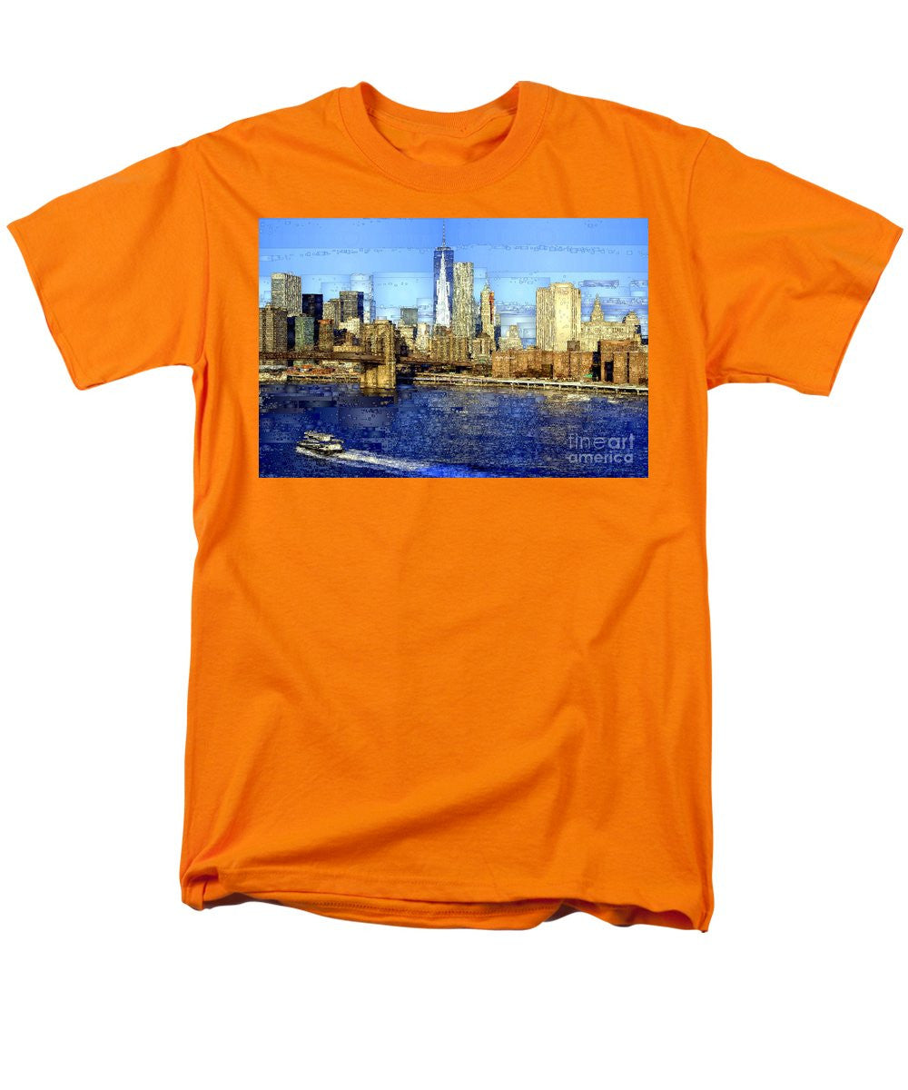 T-shirt pour homme (coupe standard) - Freedom Tower à New York