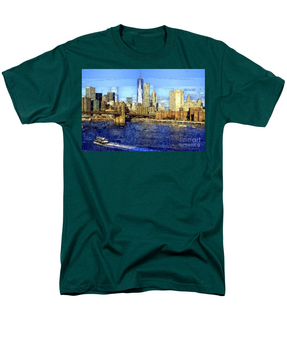 T-shirt pour homme (coupe standard) - Freedom Tower à New York