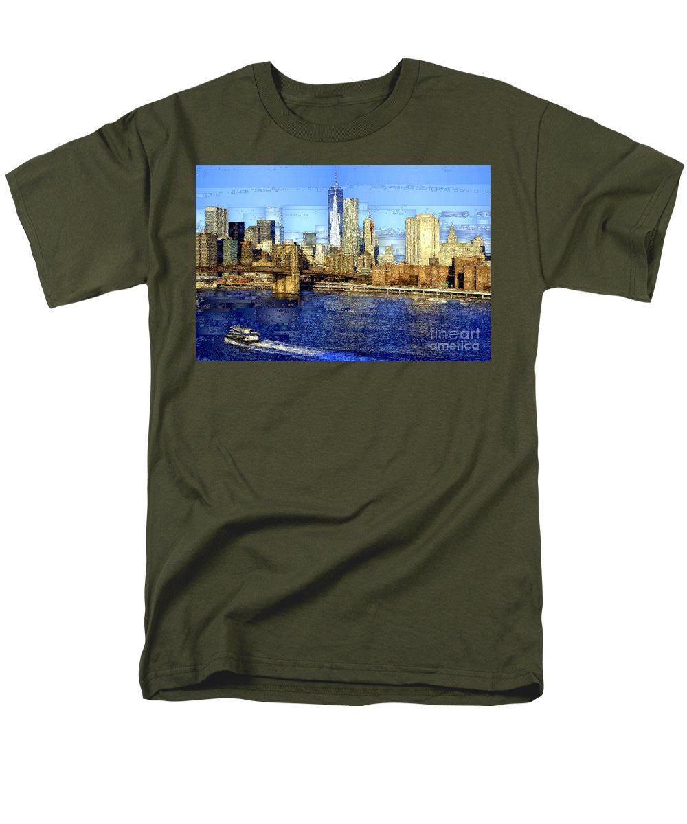 T-shirt pour homme (coupe standard) - Freedom Tower à New York